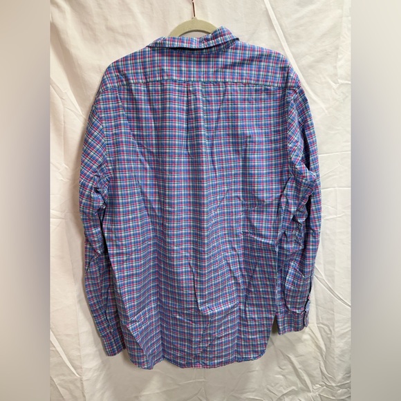 Ralph Lauren Men’s Plaid Button Down Shirt XL 100% Cotton Long Sleeve - Picture 2 of 6
